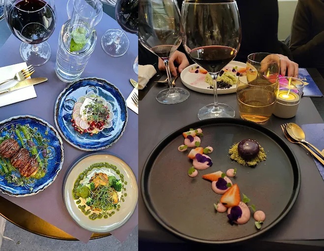 Romantic Anniversary Dinner Dining Setup
