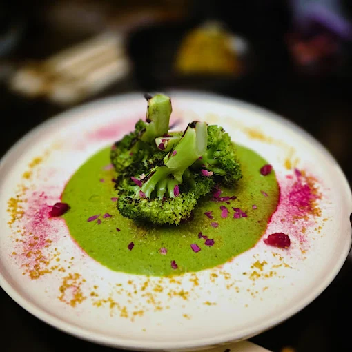 Exquisite Vegetarian Fine Dining Presentation